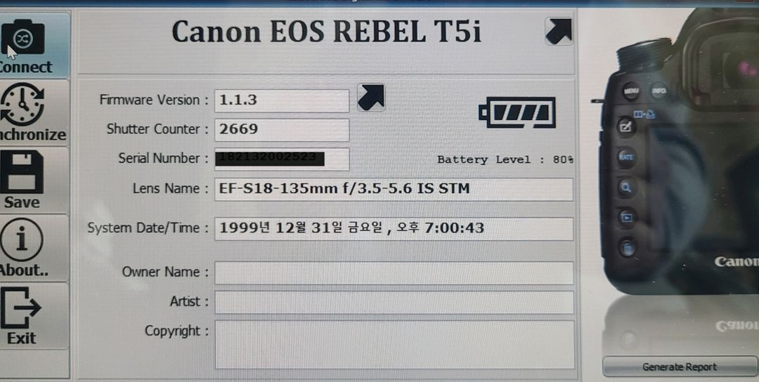 캐논 EOS Rebel T5i 700d 카메라--9