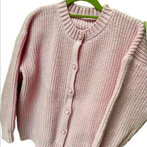 (새상품) 가디건,니트,봄가디건,연핑크,프리사이즈,루즈핏가디건,간절기