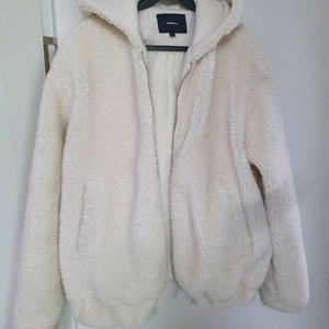 클라이드앤 뽀글이 후드 집업 자켓 85 화이트 아이보리 양털 후리스 플리스 주니어 여성 55