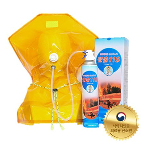 [새제품] 탈출119 화재대피용 산소마스크, 학교 학원 건물 화재용