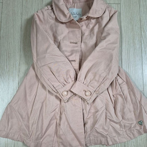 엘르 여아 핑크 봄 가을 트렌치 코트 110 이미지