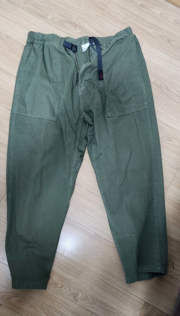 그라미치 루즈테이퍼드 팬츠 Olive L SIZE(32~34)--3