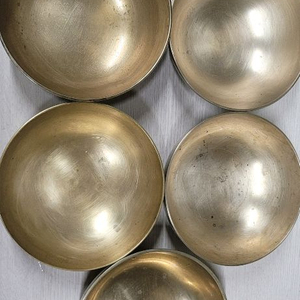 방짜유기 놋그릇 면기 5개