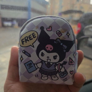 산리오 쿠로미 미니 파우치 키링 이미지