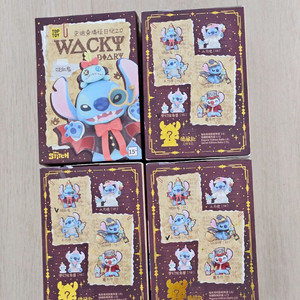 미개봉 탑토이 디즈니 WACKY DIARY 시리즈 스티치 스크럼프 피규어