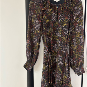 조이 플라워 패턴 쉬폰 원피스 XS