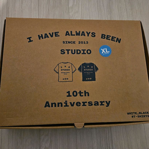 아이앱 스튜디오 10주년 반팔 XL 화이트