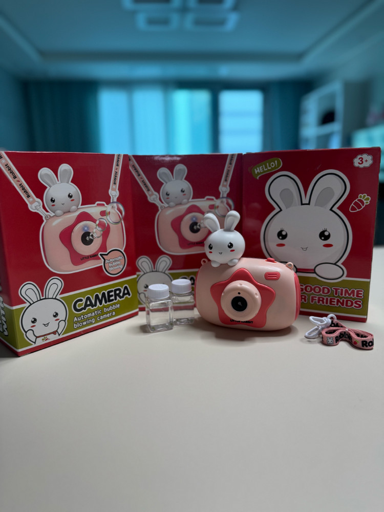핑크토끼 버블 카메라 비눗방울 (새상품)--1