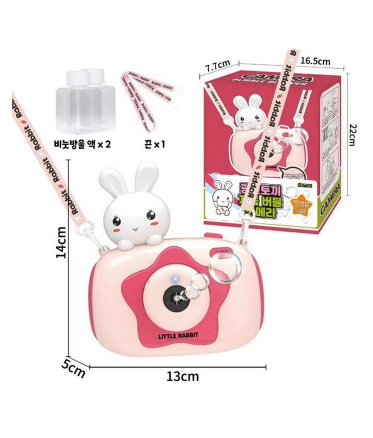핑크토끼 버블 카메라 비눗방울 (새상품)--7