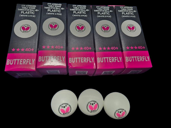 시합구 버터플라이 R40+ 탁구공15개(새상품)--2