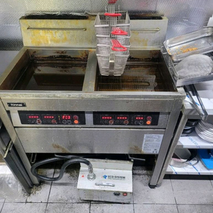 린나이 2구 업소용 튀김기(LPG)도시가스 이미지