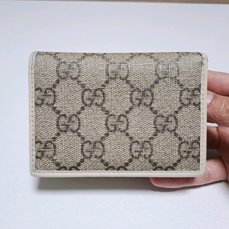 [100%/정품] 구찌 홀스빗 수프림 캔버스 카드지갑, 구찌지갑,구찌반지갑,구찌카드지갑--1