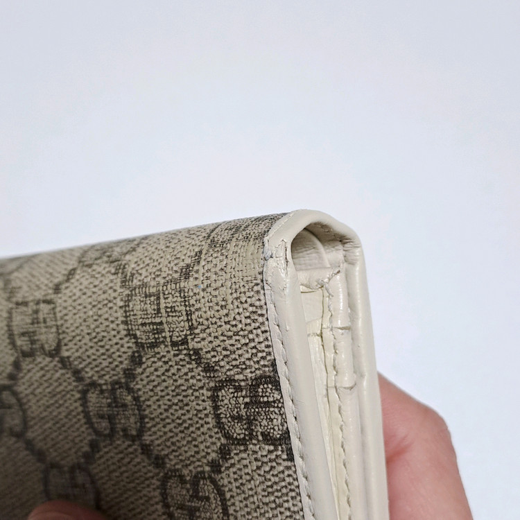 [100%/정품] 구찌 홀스빗 수프림 캔버스 카드지갑, 구찌지갑,구찌반지갑,구찌카드지갑--9