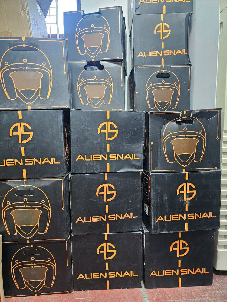 ALIEN SNAIL 카본 패턴 오픈페이스 헬멧 무광 유광 XL. 2XL 이미지