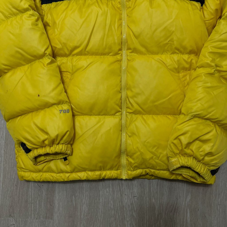 노스페이스 구스다운 옐로우 700 눕시 패딩 M/95--2