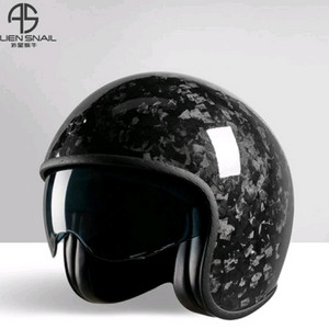 ALIEN SNAIL 카본 패턴 오픈페이스 헬멧 무광 유광 XL. 2XL 이미지