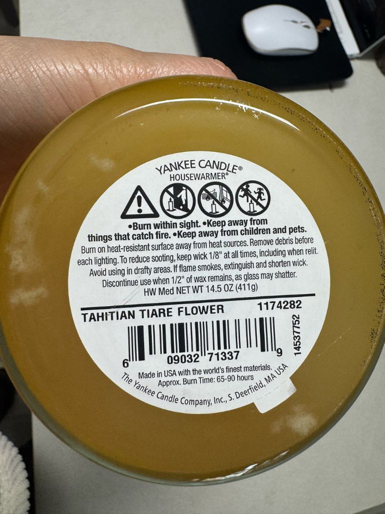 양키캔들 타히티 플라워 캔들 411g--1