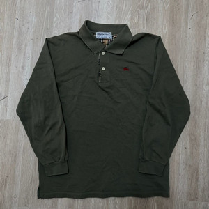 버버리 런던 노바체크 PK 긴팔 카라티 M/95