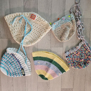 핸드메이드 뜨개질 모자 세트 일괄