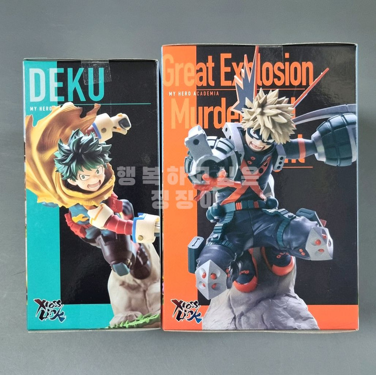 나의히어로아카데미아 피규어 미도리야 & 바쿠코 크로스 링크 나히아 히로아카 Xross Link 이미지