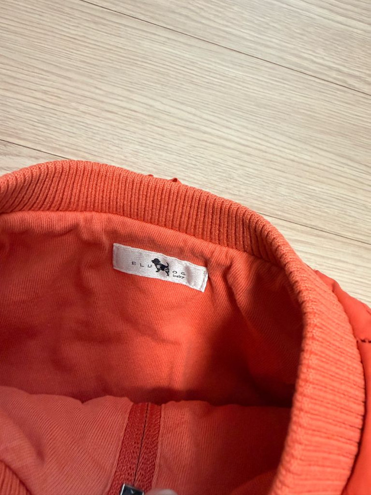 베이지 자켓 면 바람막이+ 블루독 주황퀼팅 조끼 80-90 사이즈 정도 이미지