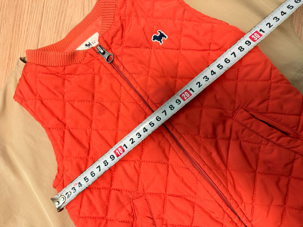 베이지 자켓 면 바람막이+ 블루독 주황퀼팅 조끼 80-90 사이즈 정도 이미지