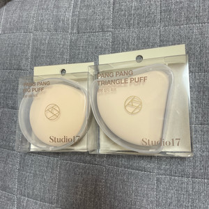 2개 일괄) 스튜디오17 팡팡 대왕 퍼프 + 삼각 퍼프