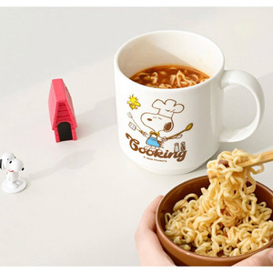 알라딘굿즈 컵라면 머그 요리사 스누피