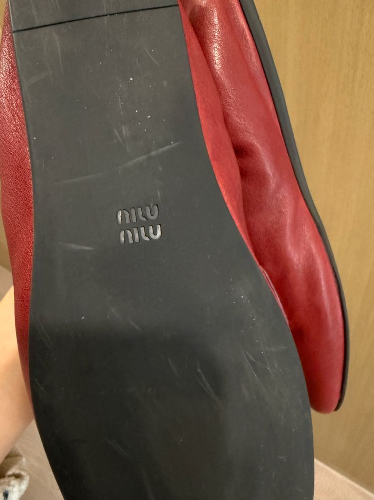 최종가>miumiu 미우미우 나파가죽 로퍼--5