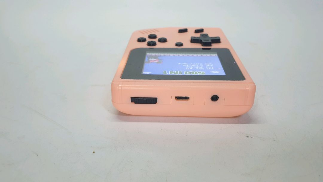 휴대용 레트로 미니 게임기 핑크 이미지
