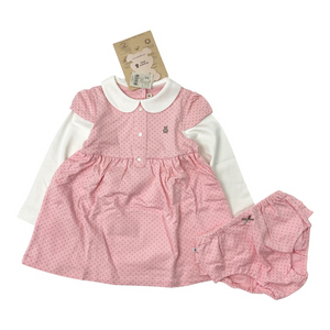 (오늘만!무배/미사용) 오가닉맘 여아 면 원피스 외출복 세트 110