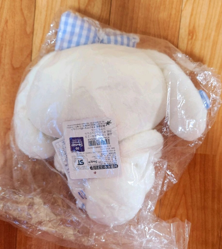 <미개봉>산리오 정품 시나모롤&챠미키티 누이 키링 인형 이미지