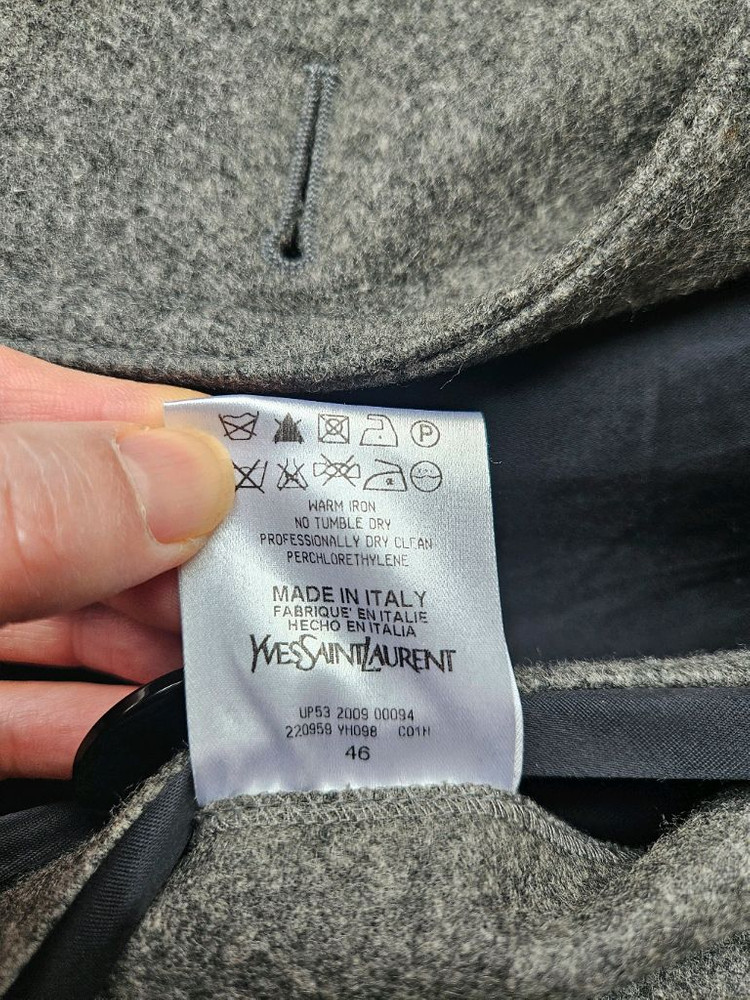 생로랑 더블브레스트 울코트 이미지