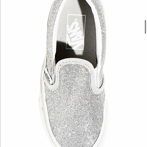 반스 키즈 실버 글리터 슬립온 운동화 210 (210-215)