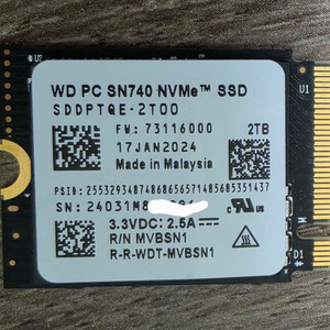 WD SN740 2TB M.2 2230 NVMe SSD
