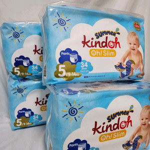 킨도 오슬림 썸머팬티 기저귀 5단계 4팩