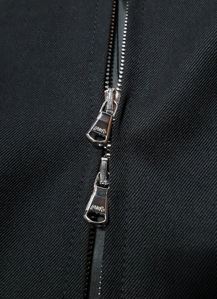 타임옴므 블랙 울 투웨이 집업 점퍼 100 사이즈 (새상품, 마지막 할인) 이미지