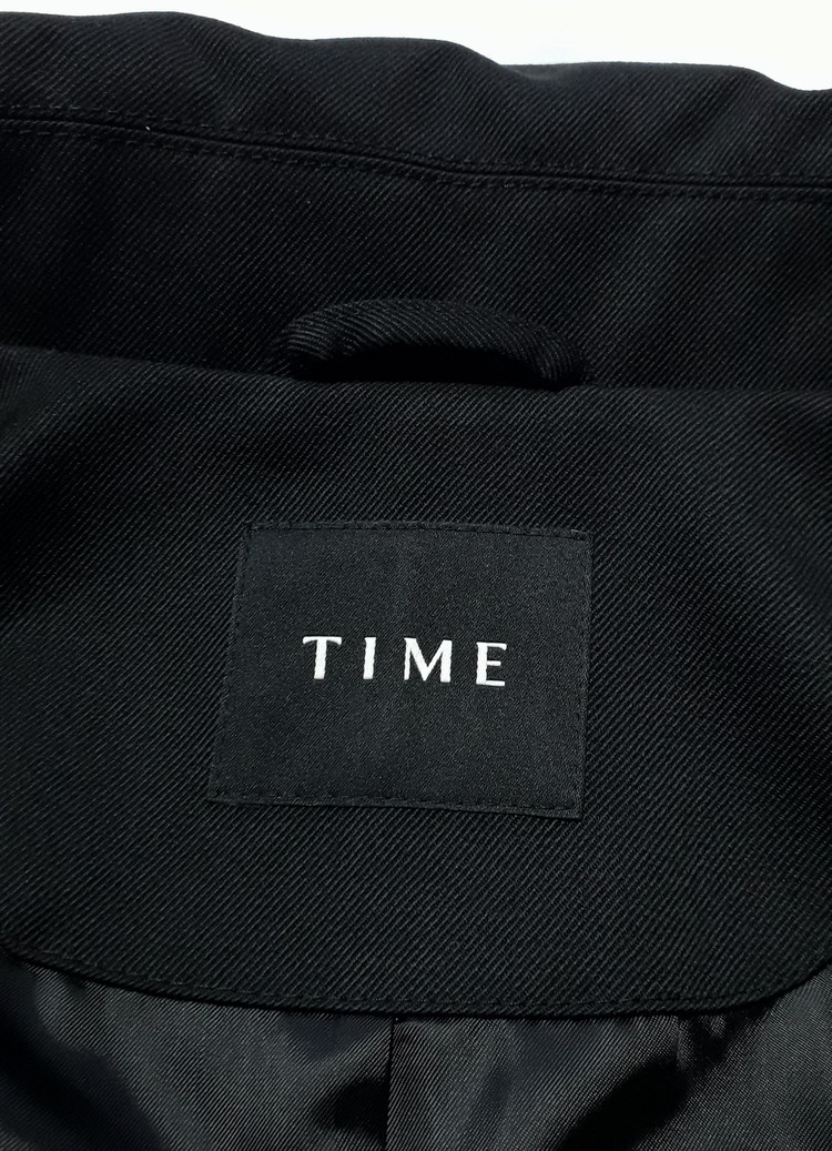 타임옴므 블랙 울 투웨이 집업 점퍼 100 사이즈 (새상품, 마지막 할인) 이미지