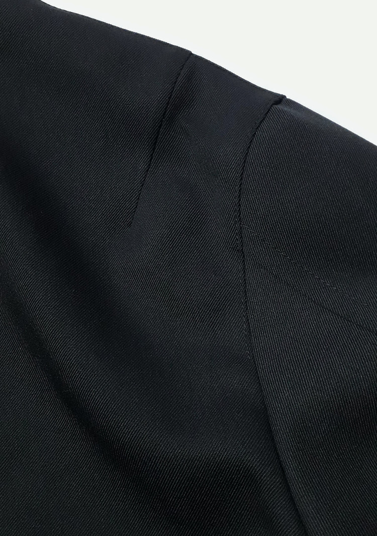 타임옴므 블랙 울 투웨이 집업 점퍼 100 사이즈 (새상품, 마지막 할인) 이미지