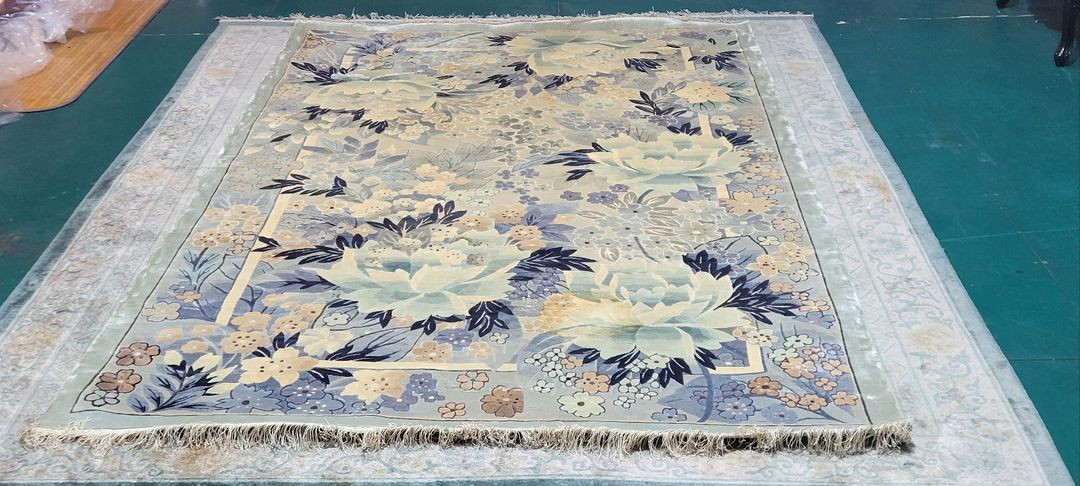 티베트 핸드메이드 대형 실크 카페트 - TI170 - 이미지