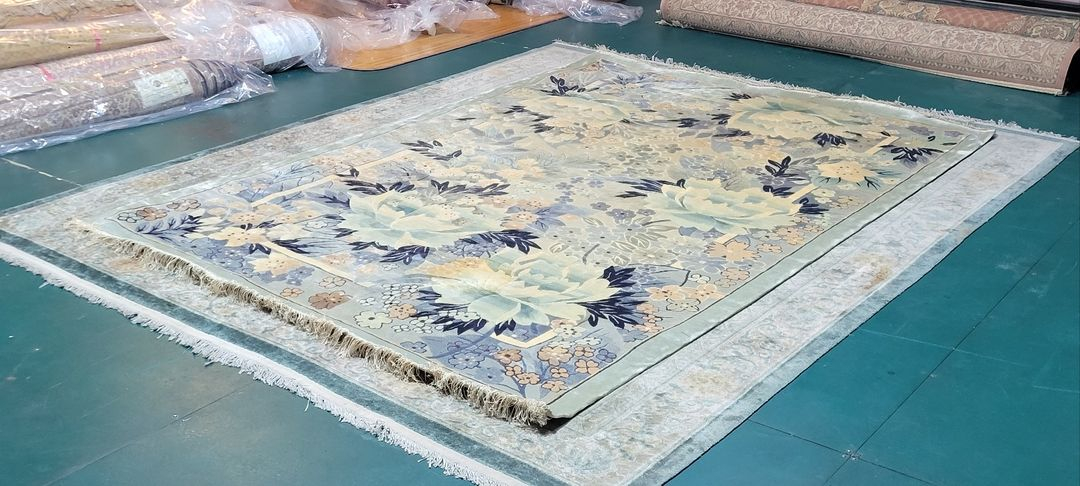 티베트 핸드메이드 대형 실크 카페트 - TI170 - 이미지