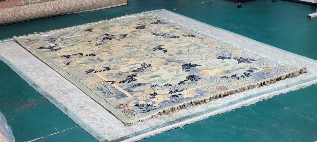 티베트 핸드메이드 대형 실크 카페트 - TI170 - 이미지