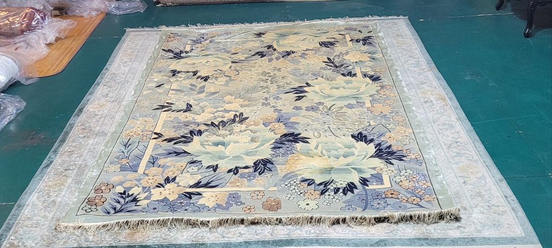 티베트 핸드메이드 대형 실크 카페트 - TI170 - 이미지