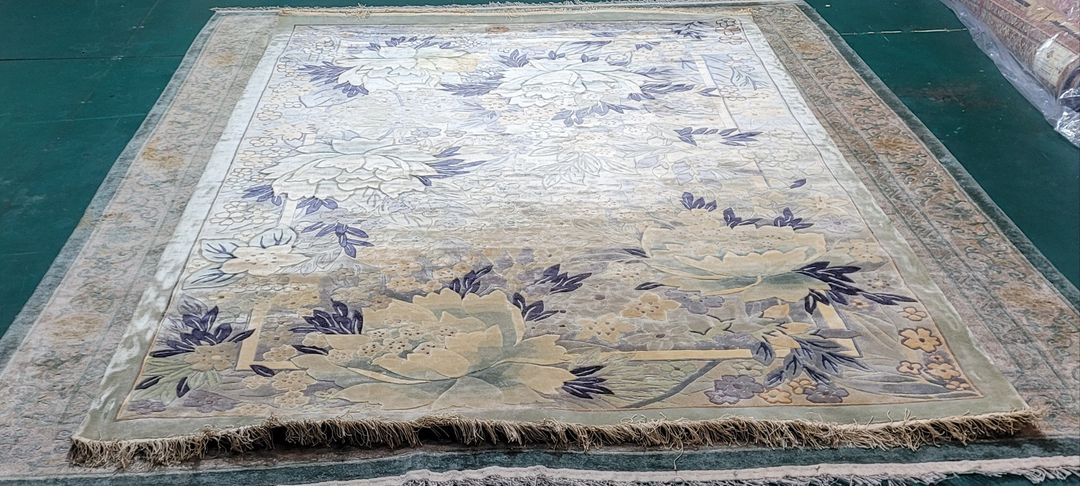 티베트 핸드메이드 대형 실크 카페트 - TI170 - 이미지