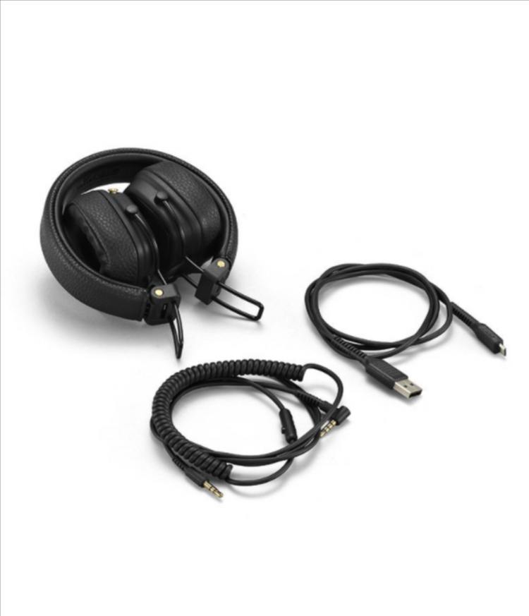 (미개봉 새상품) 마샬 메이저3 블루투스 헤드폰 블랙--3