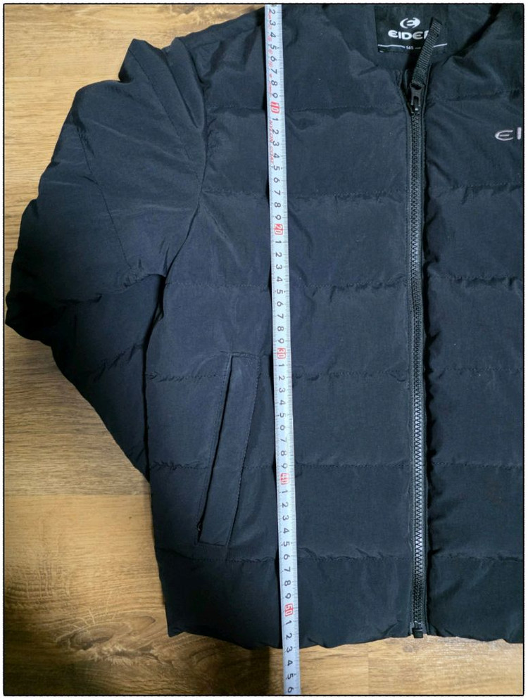 아이더 키즈 경량 패딩 점퍼 블랙 [145] 이미지