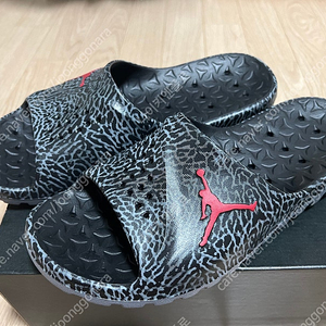 (새상품)조던 슈퍼플라이 팀 슬라이드 GR 블랙코끼리 280사이즈 이미지