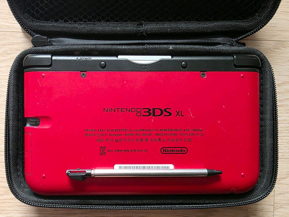 닌텐도 3DS XL 구큰다수 레드 (국내판) 사진, 영상 확인--5