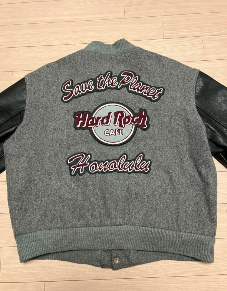 호놀룰루 한정판 봄버 바시티 자켓--13