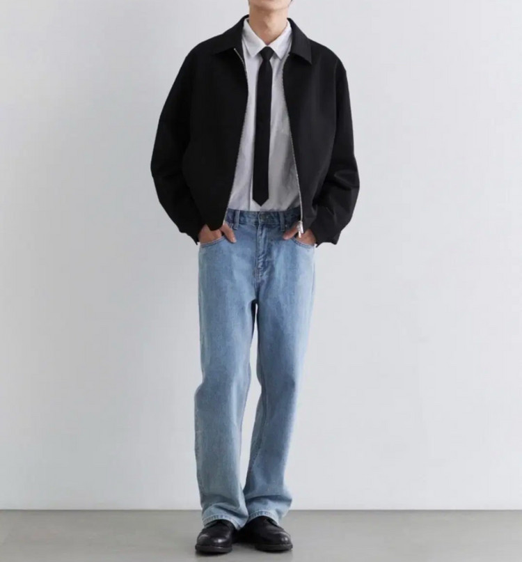 무신사 스트레이트 데님팬츠34 새상품 이미지